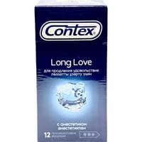 Презервативы Contex Long Love с анестетиком 12 шт