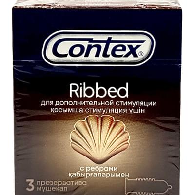 Презервативы Contex Ribbed ребристые 3 шт