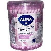 Ватные палочки Aura Beauty коробка 100 шт