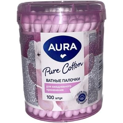 Ватные палочки Aura Beauty коробка 100 шт