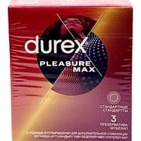 Презервативы Durex Pleasuremax с ребрами и точками 3 шт