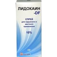 Лидокаин-DF Досфарм cпрей д/мест. и наруж. прим 10% по 38 г (флакон)