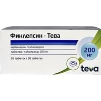 Финлепсин таблетки по 200 мг №50 (5 блистеров х 10 таблеток)
