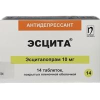 Эсцита таблетки по 10 мг №14 (блистер)