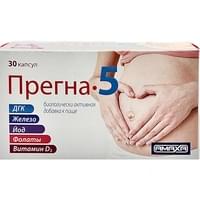 Прегна-5 капсулы №30 (2 блистера х 15 капсул)