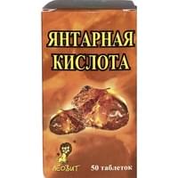 Янтарная кислота Леовит таблетки №50 (флакон)